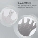 Stainless Steel Gauge Measurement Wheel 18G-0G Piercing Tool