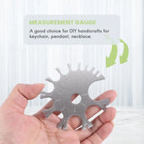 Stainless Steel Gauge Measurement Wheel 18G-0G Piercing Tool