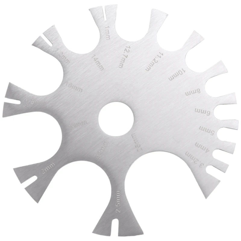 Stainless Steel Gauge Measurement Wheel 18G-0G Piercing Tool