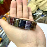 Pietersite Stone Beads Bracelet Natural Gemstone Bangle For Woman
