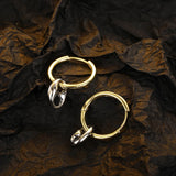 Pig Nose Hoop Earrings 925 Sterling Silver