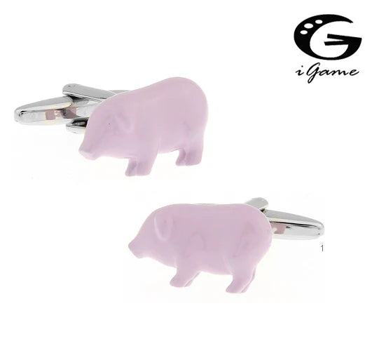 Copper Pig Style Cuff Links
