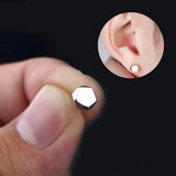 Hexagon Copper Stud Earrings for Women