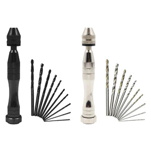 Pin Vise Hand Drill Bits 0.8-3mm Twist Drills Set for Model Making Woodworking