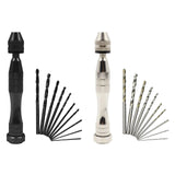 Pin Vise Hand Drill Bits 0.8-3mm Twist Drills Set for Model Making Woodworking