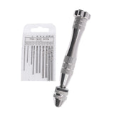 Pin Vise Hand Drill Bits with 10 Twist Drills Set for Wood Craft Resin