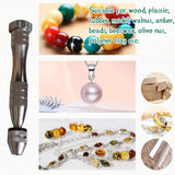 Pin Vises Hand Drill Bits Manual Punching Set Woodworking Diy Jewelry Drilling