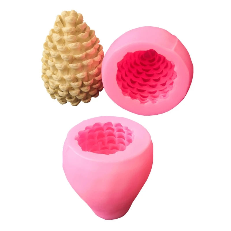 Pine Cone 3D Candle Soap Mould DIY Candle Epoxy Mold
