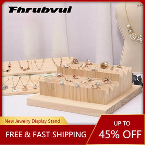 Pine Necklace Bracelet Ring Jewelry Display Rack