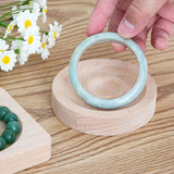 Pine Solid Wood Bracelet Display Tray Round Square Beaded Bracelets Storage Base