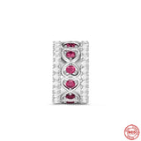 Pink Amulet Fit Charms Bracelet 925 Sterling Silver Typewriter Dangle Bead