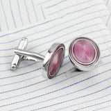 Pink Wedding Cufflinks Sleeve Studs French Button Jewelry