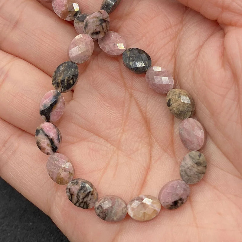 Pink Aventurine Hematite Crystal Beads for Jewelry Making