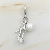 Sterling Silver Ballet Shoes Sandals Charms Pendant