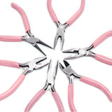 Pink Beading Jewelry Pliers End Cutting Wire Equipment Needle Round Nose Pliers