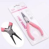 Pink Beading Jewelry Pliers End Cutting Wire Equipment Needle Round Nose Pliers