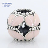Pink Butterflies Charms 925 Sterling Silver Beads for Jewelry Making