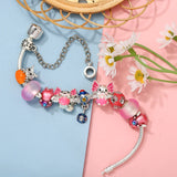 Pink Cartoon Charms Bracelets For Women Children