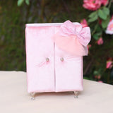 Pink Closet Shape Jewelry Box Bracelet Ring Display Organizer