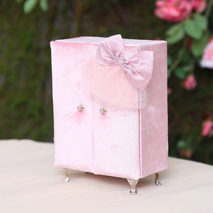 Pink Closet Shape Jewelry Box Bracelet Ring Display Organizer