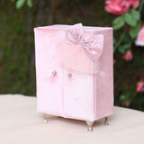 Pink Closet Shape Jewelry Box Bracelet Ring Display Organizer