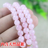 Pink Crystal Bracelet Three Circles Girl Jewelry