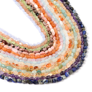 Pink Crystal Opal Agates Irregular Beads Natural Stone Aventurine Spacer Beads
