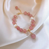 Pink Crystal Stone Bracelet