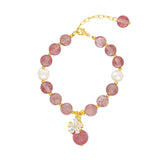Pink Crystal Stone Bracelet