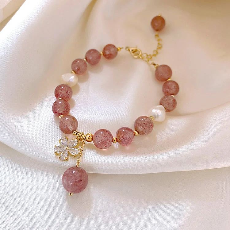 Pink Crystal Stone Bracelet