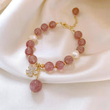 Pink Crystal Stone Bracelet