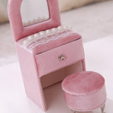 Pink Dresser Jewelry Box for Women