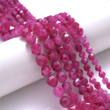 Pink Faceted Tourmaline Beads 15'' 6/8/10mm
