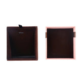 Pink Jewelry Box Packaging with Silk Bow Ribbon