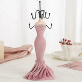 Pink Fishtail Skirt Mannequin Jewelry Organizer Rack Display Stand