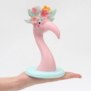 Pink Flamingo Eyeglass Holder Display Stand