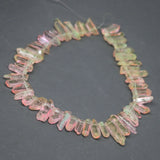Pink Healing Crystal Quartz Beads Choker Pendant