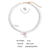 12 Constellation Pearl Beaded Necklace Zodiac Sign Choker Necklaces