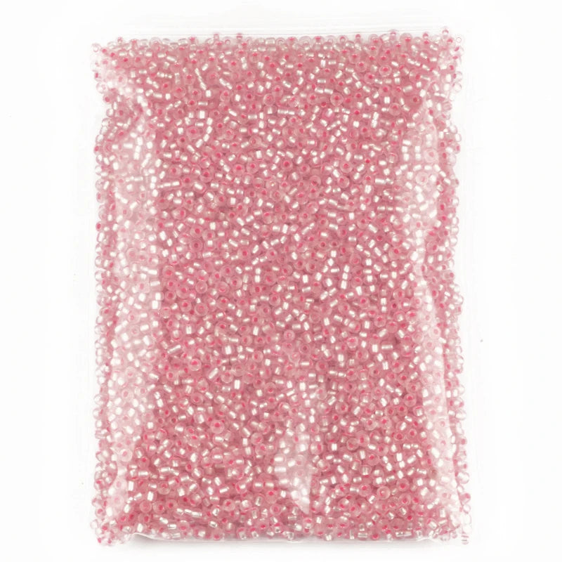 Pink Irrigation Beads 150g 450g 2mm 3mm 4mm Czech Crystal Beads