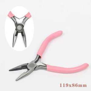 Pink Jewelry Pliers Stainless Steel End Cutting Wire Pliers