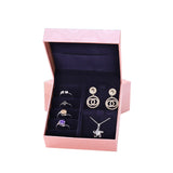 Pink Jewelry Storage Box Ring Necklace Pendant Earrings Bracelet Gift Wrapping
