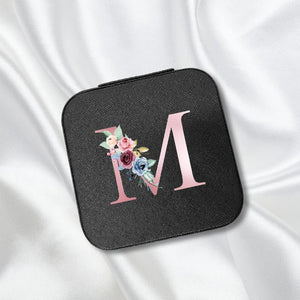 Pink Letter Jewelry Boxes Travel Organizer Display Case Earrings Necklace