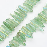 Pink Green Dyed Stone Quartz Chips Beads for DIY Jewelry Making