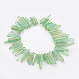 Pink Green Dyed Stone Quartz Chips Beads for DIY Jewelry Making