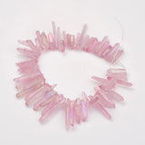 Pink Green Dyed Stone Quartz Chips Beads for DIY Jewelry Making
