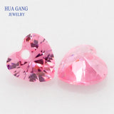 4-12mm Heart CZ Stone With Hole for Jewelry Making