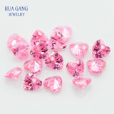 4-12mm Heart CZ Stone With Hole for Jewelry Making