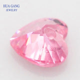 4-12mm Heart CZ Stone With Hole for Jewelry Making