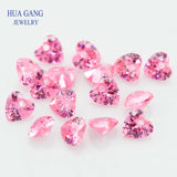 4-12mm Heart CZ Stone With Hole for Jewelry Making