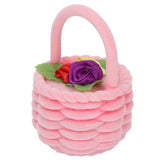 Pink Lovely Jewelry Box Flower Basket Shaped Ring Box